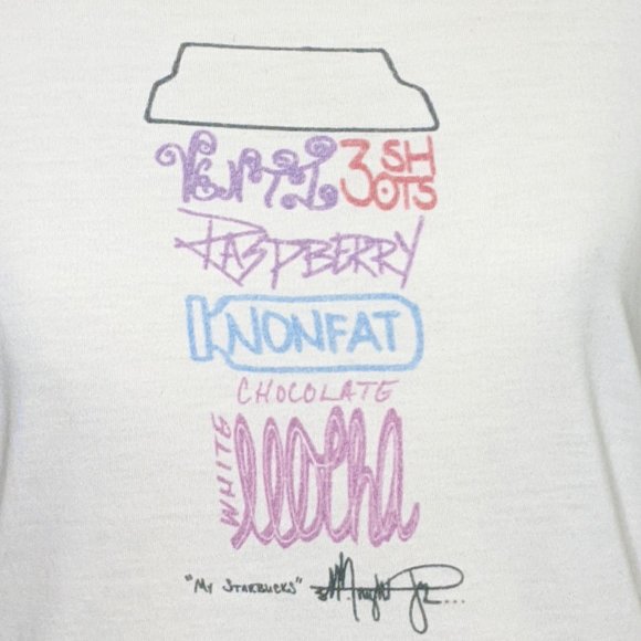 Starbucks Tops - Starbucks Venti 3-Shots Raspberry T Shirt